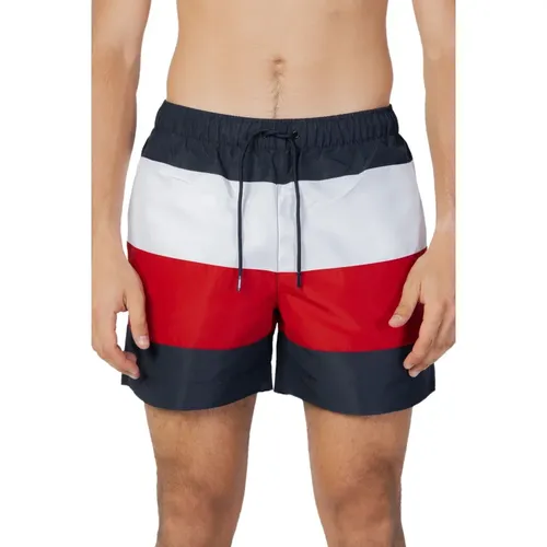 Bold Flag Drawstring Swim Shorts , male, Sizes: M, S, L - Tommy Jeans - Modalova