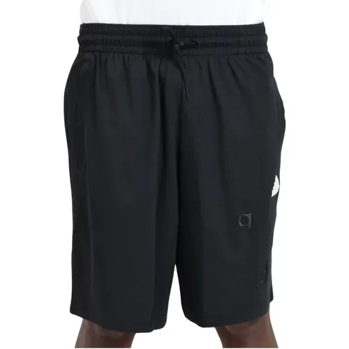 Sportliche Schwarze Logo Patch Shorts , Herren, Größe: XS - Adidas - Modalova