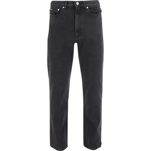 Schwarze Denim Jeans Gerades Bein , Herren, Größe: W29 - A.P.C. - Modalova