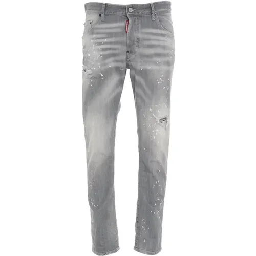 Grey Ss24 Men's Jeans , male, Sizes: M - Dsquared2 - Modalova