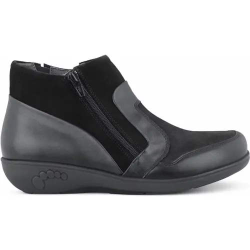Stiefel mit Reißverschluss und OrthoStretch® , Damen, Größe: 38 EU - New Feet - Modalova