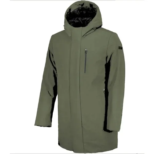 Technical Nylon Coat with Hood , male, Sizes: 2XL, M, L - Canadian Classics - Modalova