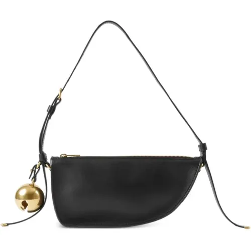 Mini Shield Leather Shoulder Bag , female, Sizes: ONE SIZE - Burberry - Modalova