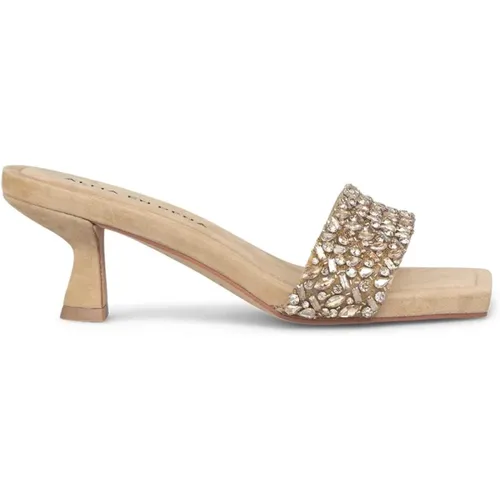 Rhinestone Strap Heel Sandal - Alma en Pena - Modalova