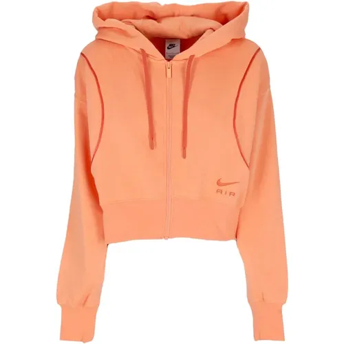 Air Fleece Zip Hoodie , Damen, Größe: L - Nike - Modalova