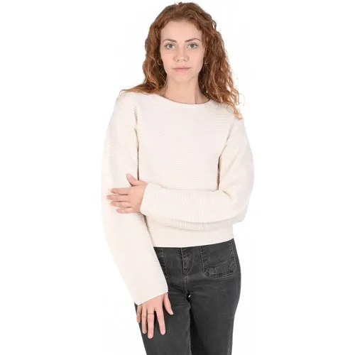 Natural Virgin Wool Sweater , female, Sizes: XS, S - Hugo Boss - Modalova