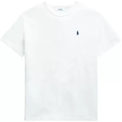 Weißes Baumwoll Regular Fit T-Shirt - Polo Ralph Lauren - Modalova