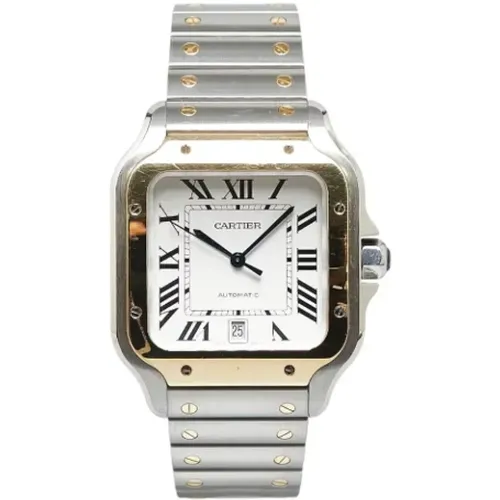 Pre-owned Stainless Steel watches , male, Sizes: ONE SIZE - Cartier Vintage - Modalova