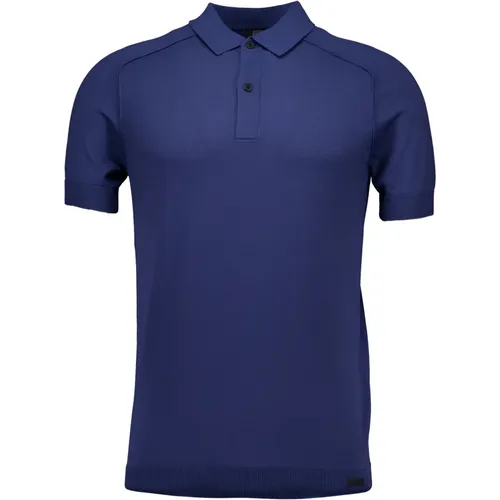 Polo Shirts,Herren Polo & T-shirts,Navy Polo für stilvolle Männer,Herren Polo & T-Shirts K9116-1260 - Genti - Modalova