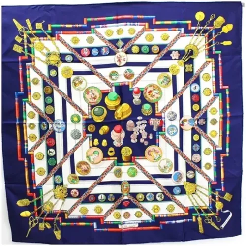 Pre-owned Silk scarves , female, Sizes: ONE SIZE - Hermès Vintage - Modalova