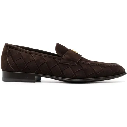 Braune Wildleder Freizeit Loafers - Roberto Cavalli - Modalova