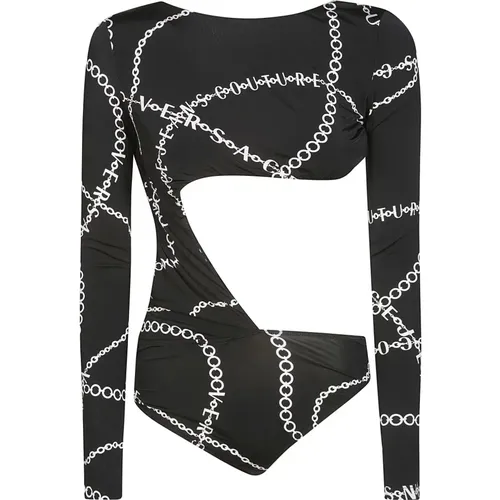 Organzino Print Bodysuit - Versace Jeans Couture - Modalova