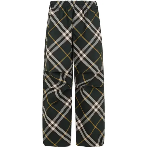 Plaid Check Trousers , male, Sizes: L, M - Burberry - Modalova