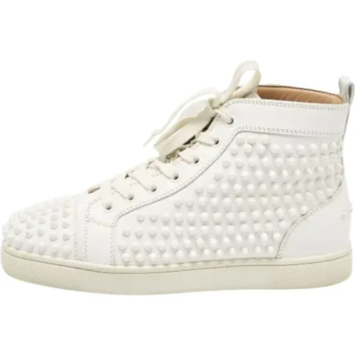 Pre-owned Leather sneakers , male, Sizes: 5 UK - Christian Louboutin Pre-owned - Modalova