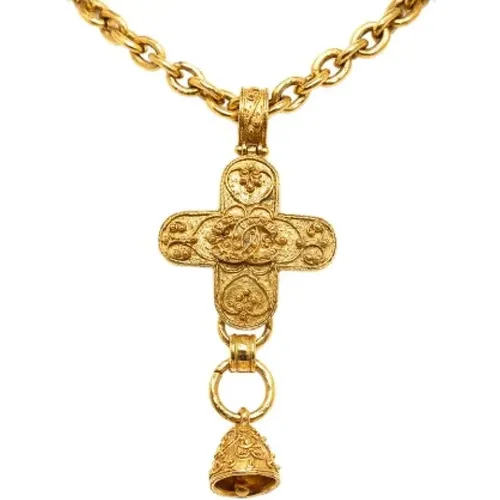 Pre-owned Metal necklaces , female, Sizes: ONE SIZE - Chanel Vintage - Modalova