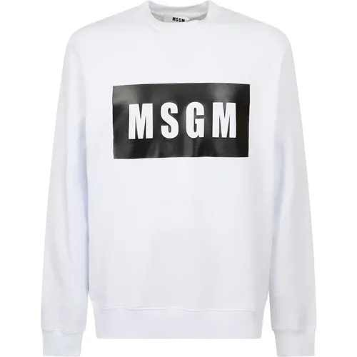 Branded sweatshirt , male, Sizes: XS - Msgm - Modalova