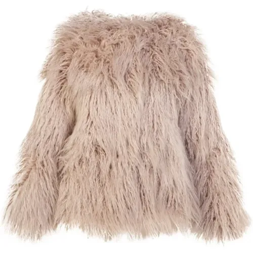 Faux Fur Jacket , female, Sizes: L, M, S - Fortini - Modalova