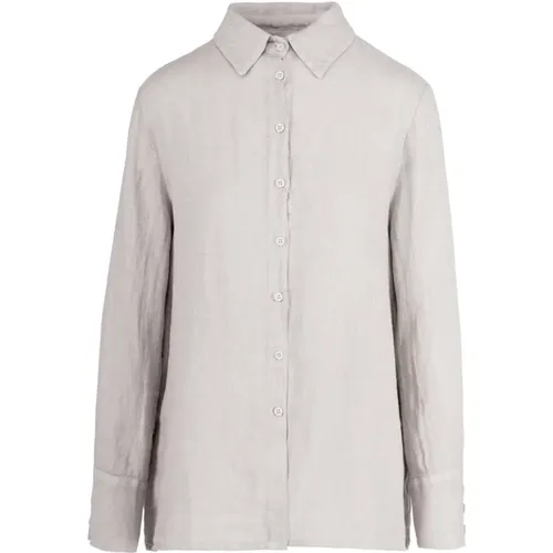 Linen Shirt with Collar , female, Sizes: XS - BomBoogie - Modalova