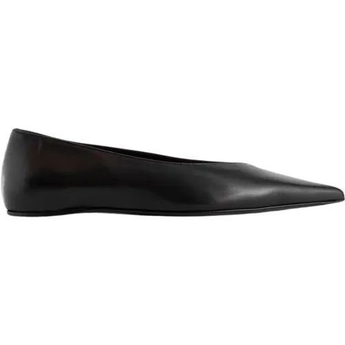 Asymmetric Ballerina Flats in Leather , female, Sizes: 3 UK - TotêMe - Modalova