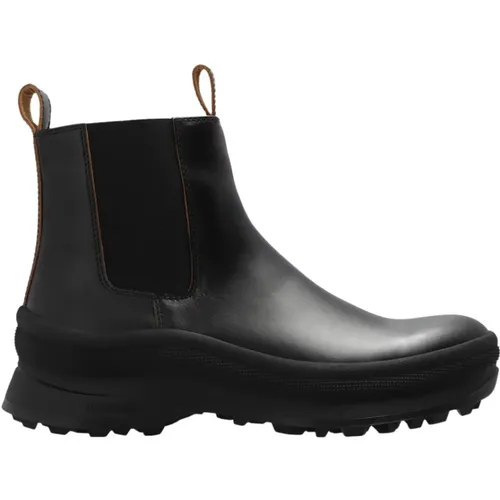 Leather ankle boots , male, Sizes: 10 UK - Jil Sander - Modalova