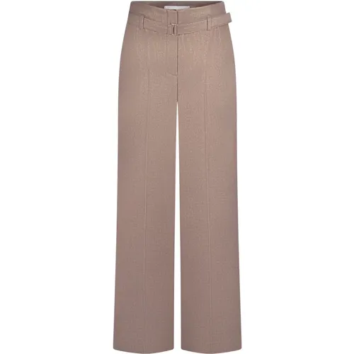 Fließende Chino Hose Eleganter Stil , Damen, Größe: L - RAFFAELLO ROSSI - Modalova