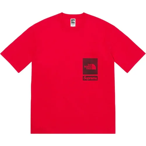 Limitierte Auflage Bedrucktes Taschen-T-Shirt Rot , Herren, Größe: 2XL - Supreme - Modalova