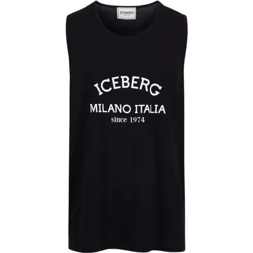 Logo Tanktop , Herren, Größe: S - Iceberg - Modalova