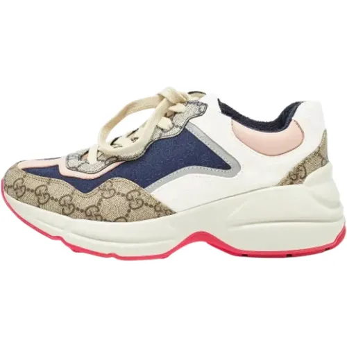 Pre-owned Canvas sneakers , female, Sizes: 4 UK - Gucci Vintage - Modalova