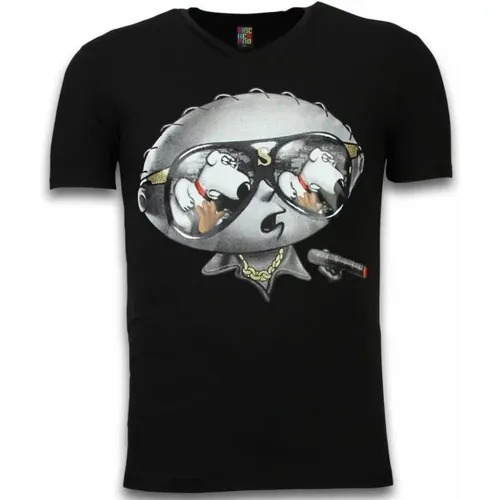 Stewie Dog - Herr T-Shirt - 1458Z - Local Fanatic - Modalova