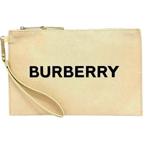 Pre-owned Canvas clutches , female, Sizes: ONE SIZE - Burberry Vintage - Modalova