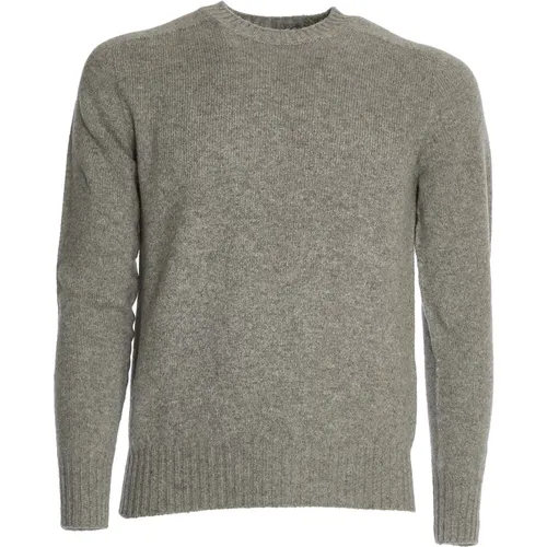 Brauner Strickpullover Sweater Aw24 , Herren, Größe: 3XL - Malo - Modalova