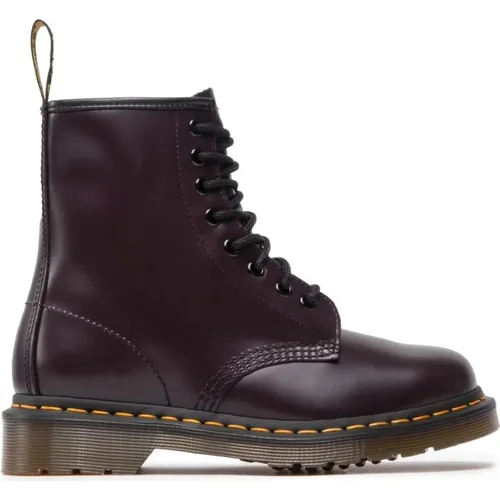 Burgunderrote Stiefeletten , Herren, Größe: 41 EU - Dr. Martens - Modalova