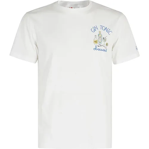 Klassisches Baumwoll T-Shirt , Herren, Größe: L - MC2 Saint Barth - Modalova