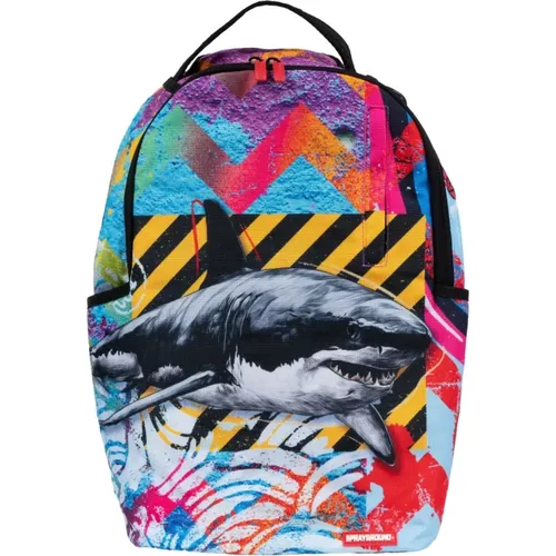 Shark Vibe Nylon Backpack , female, Sizes: ONE SIZE - Sprayground - Modalova