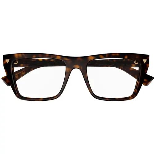 New Classic Large Eyeglass Frames , female, Sizes: 53 MM - Bottega Veneta - Modalova