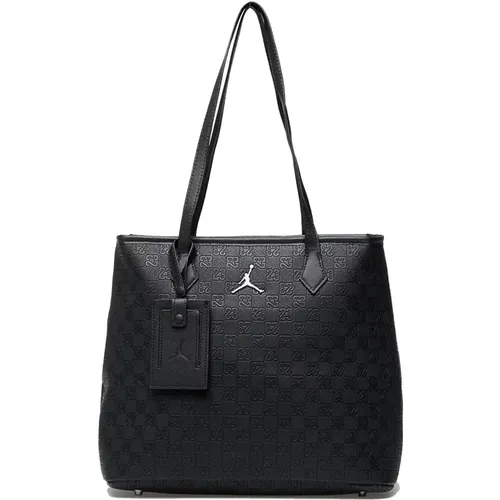 Elegante schwarze Monogramm-Handtasche - Nike - Modalova