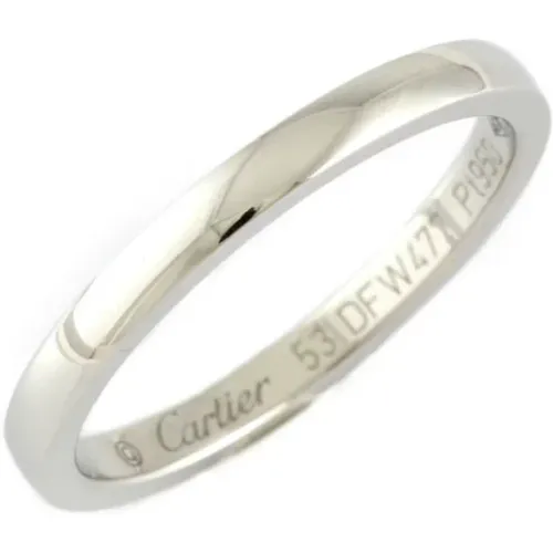 Pre-owned Platinum rings , female, Sizes: ONE SIZE - Cartier Vintage - Modalova