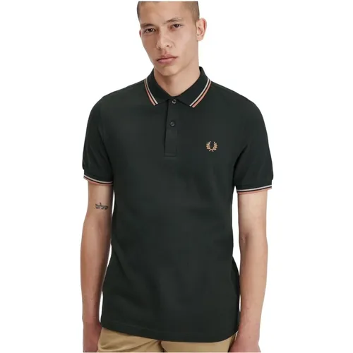 Grünes Twin Tipped Polo Shirt - Fred Perry - Modalova