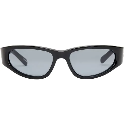Schmale Schwarze Sonnenbrille , unisex, Größe: ONE Size - CHiMi - Modalova