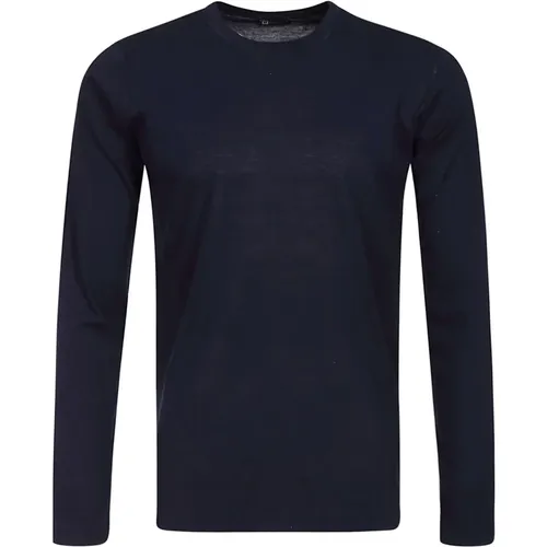 Long Sleeve Cotton T-Shirt , male, Sizes: XS, 2XL, L, S, XL, 3XL, M, 4XL - Hindustrie - Modalova