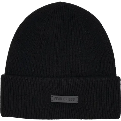 Schwarze Cashmere Beanie Mütze - Fear Of God - Modalova