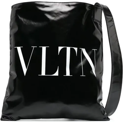 Vltn Tote Bag in Leather , female, Sizes: ONE SIZE - Valentino - Modalova
