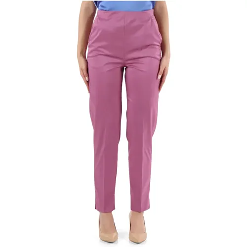 Stretch Cotton Pants with Zip Closure , female, Sizes: 2XS, XS, S - Emme DI Marella - Modalova