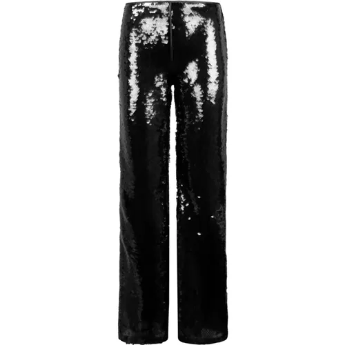 Sequins Flared Trousers , female, Sizes: L, M - alberta ferretti - Modalova