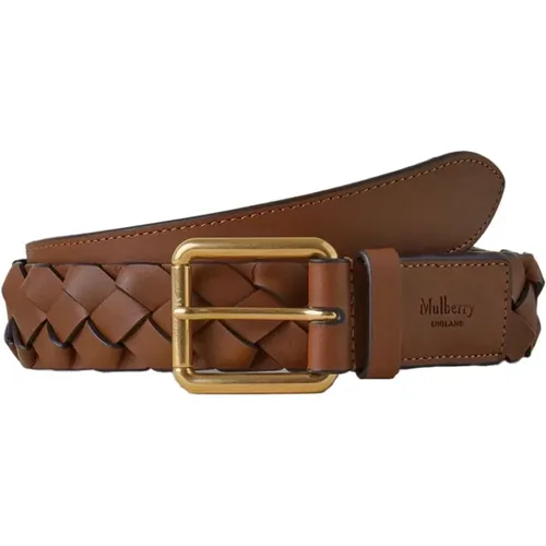 Heritage Braid Belt , unisex, Sizes: L - Mulberry - Modalova