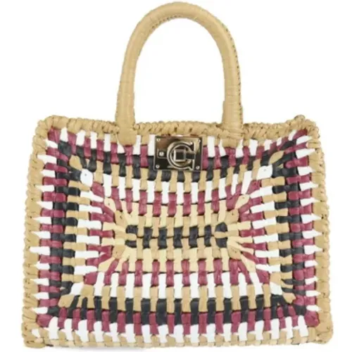 Pre-owned Raffia handbags , female, Sizes: ONE SIZE - Salvatore Ferragamo Pre-owned - Modalova