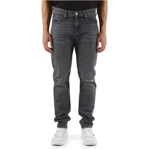 Slim Taper Jeans Fünf Taschen , Herren, Größe: W31 - Calvin Klein Jeans - Modalova