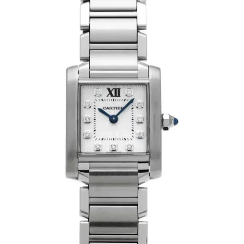 Pre-owned Stainless Steel watches , female, Sizes: ONE SIZE - Cartier Vintage - Modalova