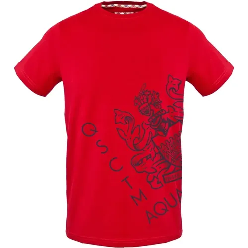 Logo Baumwoll T-Shirt Frühjahr/Sommer Kollektion - Aquascutum - Modalova