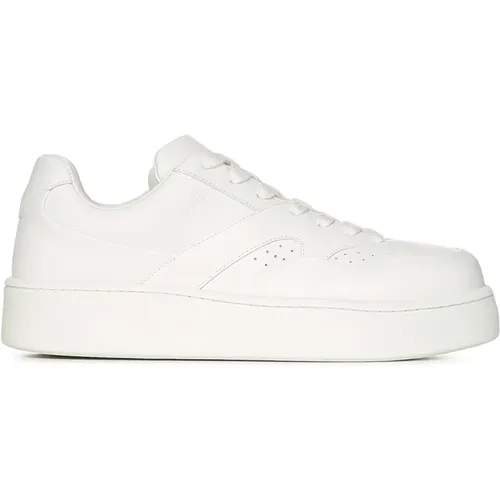 Leather Sneakers with Logo Embossed , male, Sizes: 5 UK, 6 UK, 10 UK, 7 UK - Jil Sander - Modalova